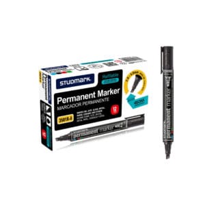 MARCADOR PERMANENTE PUNTA BISEL NEGRO